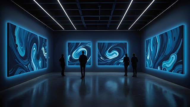 Download free HD stock image of Ai Generated Gallery Free ai generated gallery exhibition illustration