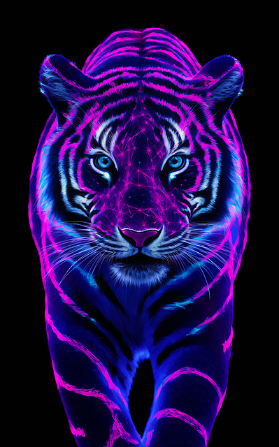 Free ai generated tiger predator illustration