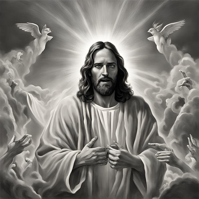 Free heaven jesus religion illustration