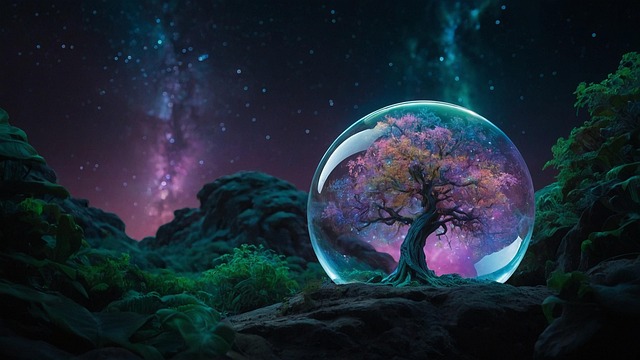 Free fantasy life night sky illustration