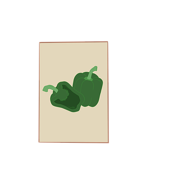 Free Green Pepper Peppers illustration and picture
