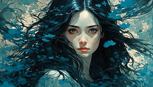 Download free HD stock image of Ai Generated Woman Free ai generated woman portrait illustration