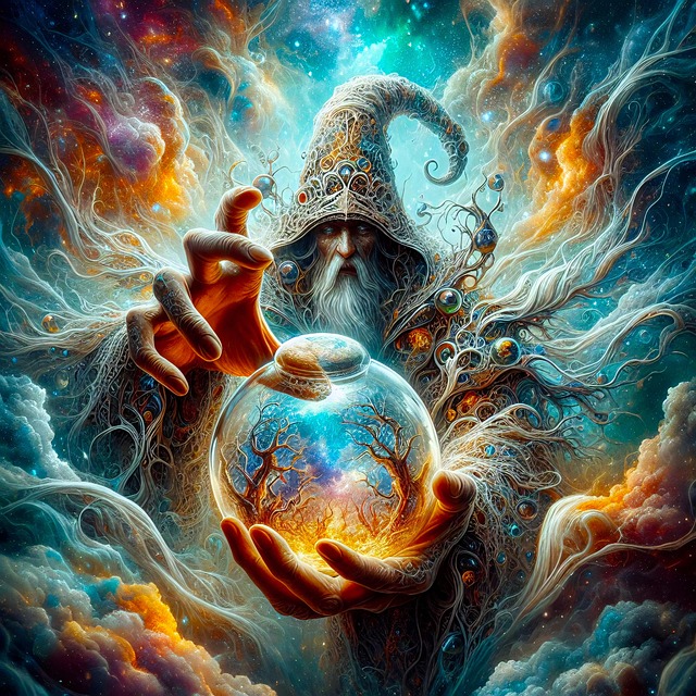 Free ai generated wizard magic illustration