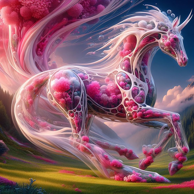 Free ai generated horse magic illustration