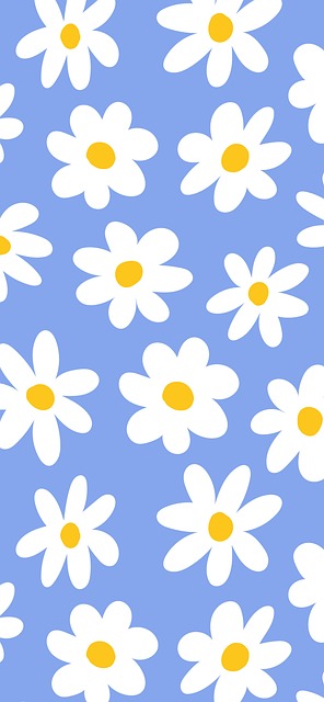Free flowers pattern wallpaper illustration