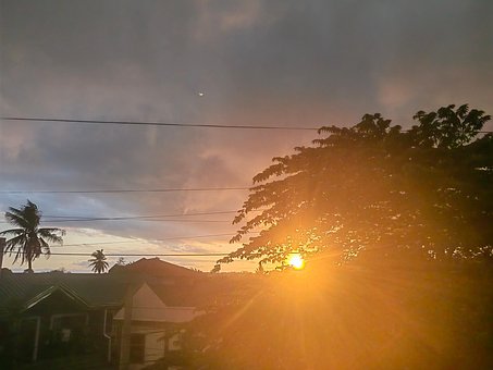 Pôr Do Sol, Panorama, Céu, Natureza