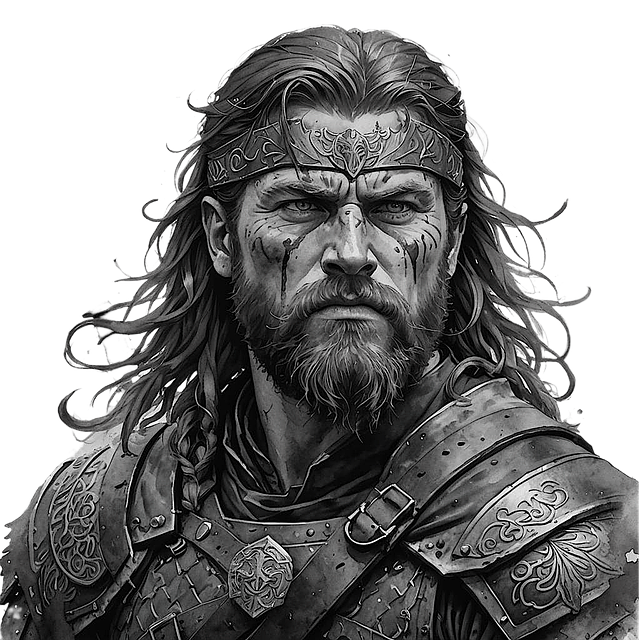 Free ai generated man warrior illustration