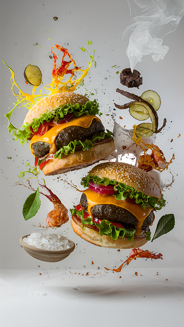 Free Ai Generated Burger illustration and picture