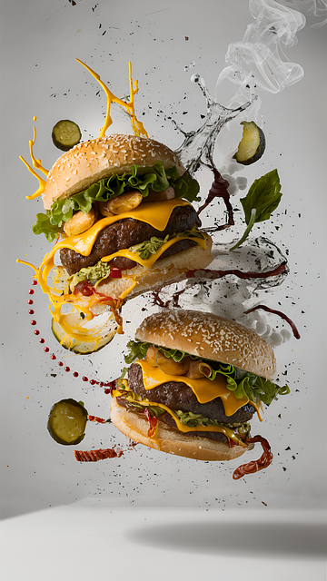 Free Ai Generated Burger illustration and picture