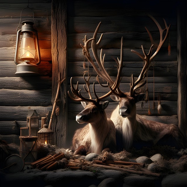 Free ai generated deer animals illustration