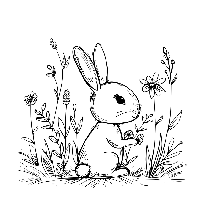 Free Rabbit Bunny vector and picture