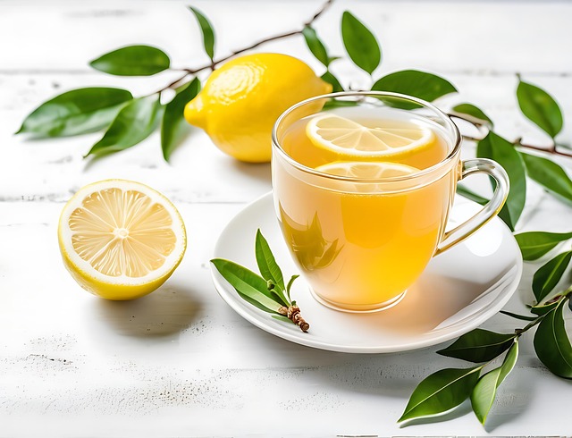 Free ai generated tea lemon illustration