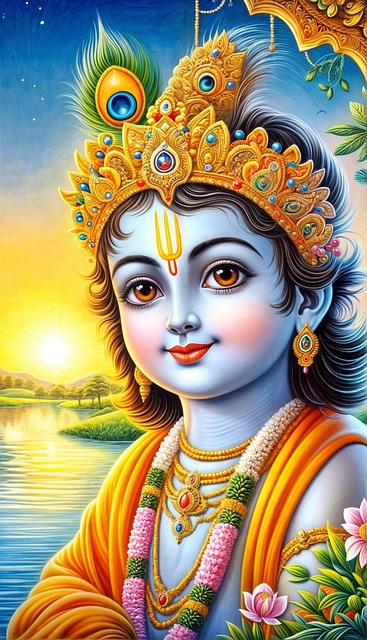 Free Vrindavan Krishna illustration and picture