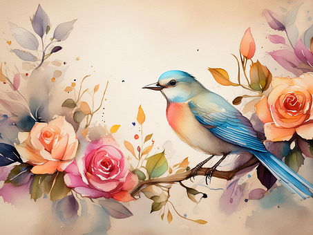 Free Ai Generated Bird illustration and picture