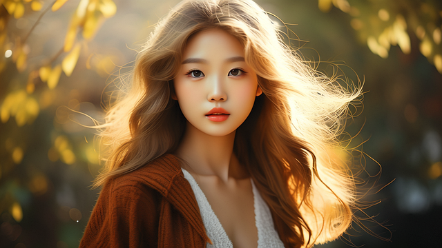 Free ai generated nature woman illustration