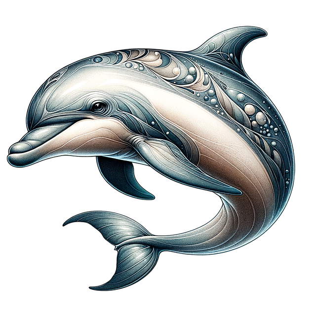 Free ai generated dolphin nature illustration