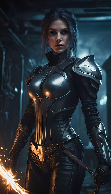 Free ai generated woman character illustration