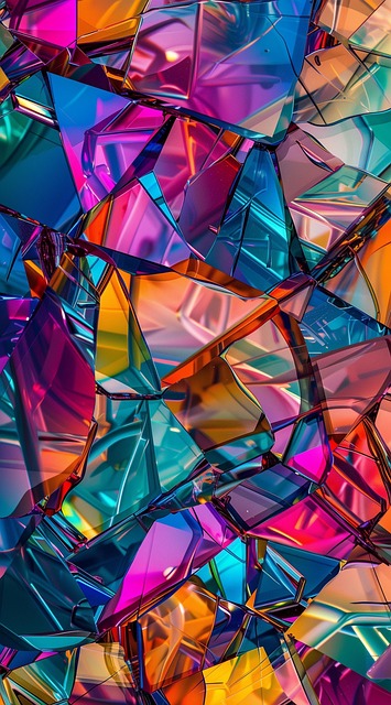 Free ai generated abstract kaleidoscopic illustration