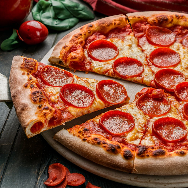 Download free HD stock image of Ai Generated Pizza Free ai generated pizza food illustration