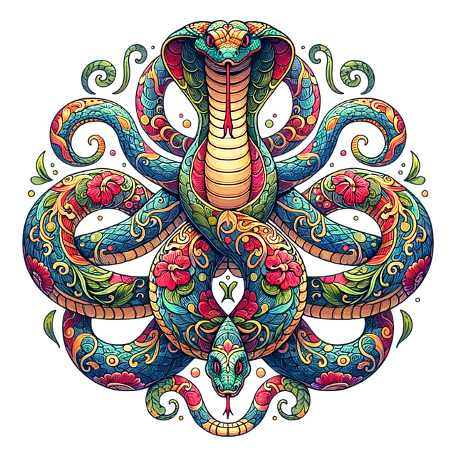 Free ai generated snake nature illustration