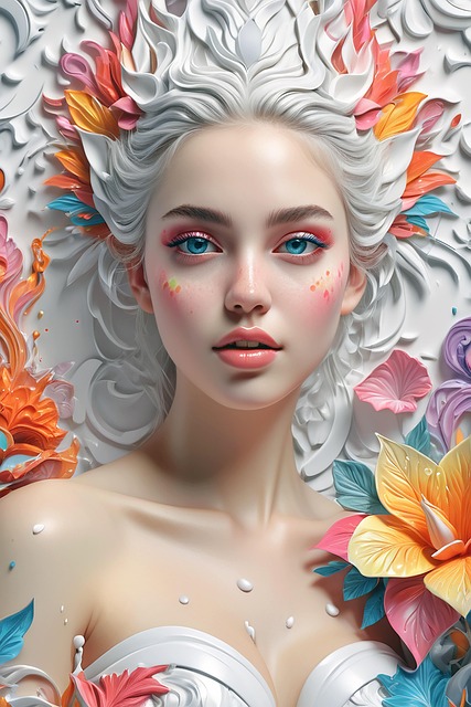 Free ai generated woman beauty illustration