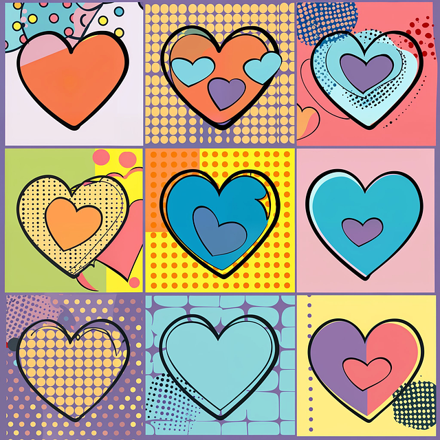 Free hearts patterns gallery illustration