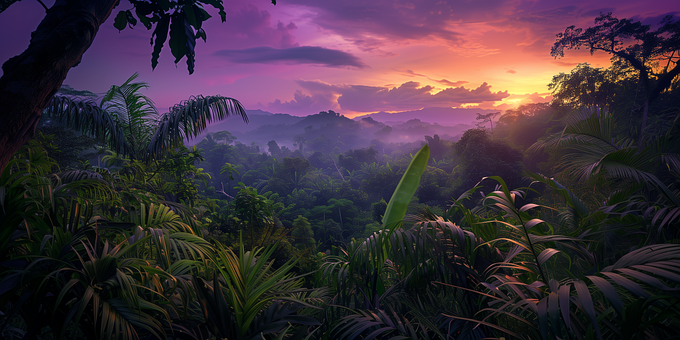 Free Ai Generated Jungle illustration and picture
