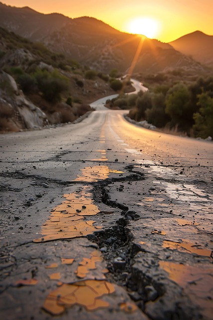 Free road desert highway illustration