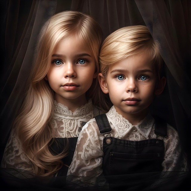 Free brother kids girl illustration