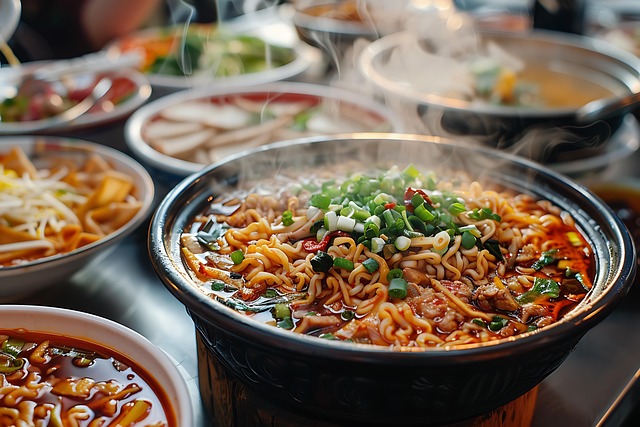 Free ramen hot food illustration