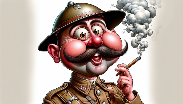 Free caricature soldier army illustration