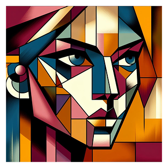 Free Cubism Portrait illustration and picture