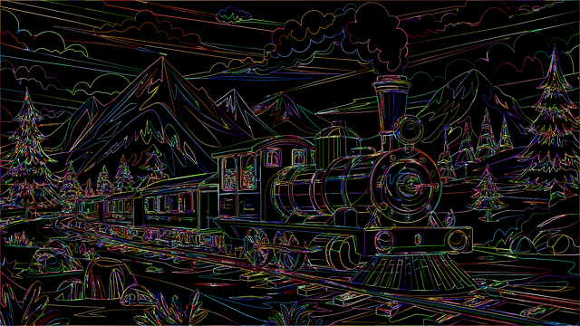 Trein, Locomotief, Landschap