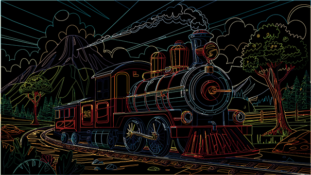 Trein, Locomotief, Landschap