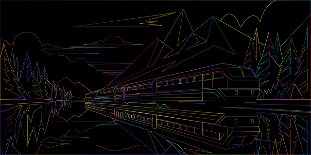 Trein, Locomotief, Landschap
