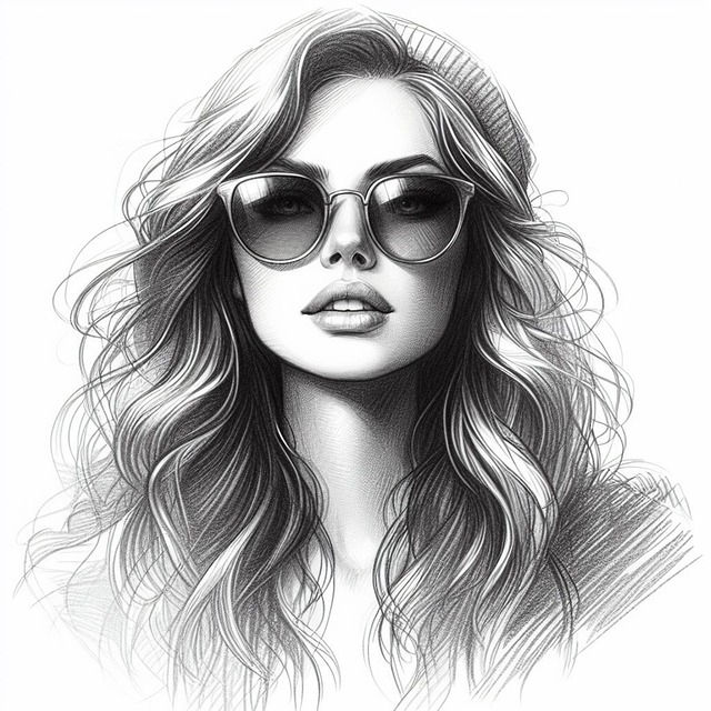 Free ai generated woman portrait illustration