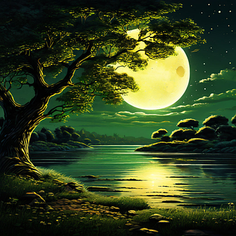 Free Ai Generated River illustration and picture
