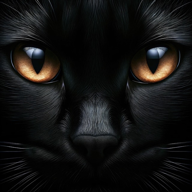 Free cat black pet illustration