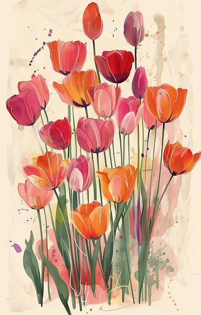 Free ai generated delicate pastel illustration