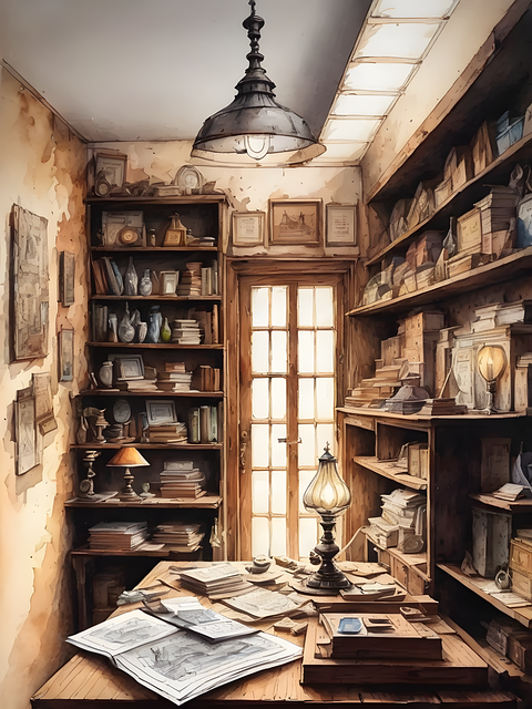 Free basement storage room illustration