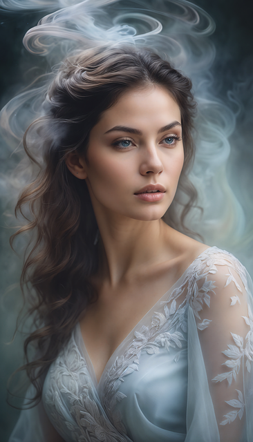 Free girl woman portrait illustration
