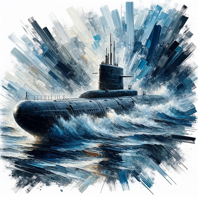 Free submarine nature deterrence illustration