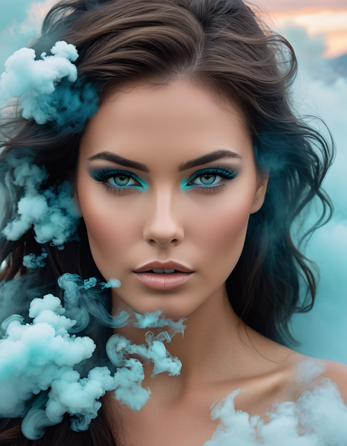 Free girl woman portrait illustration