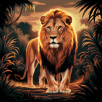 Free Animal Lion illustration and picture