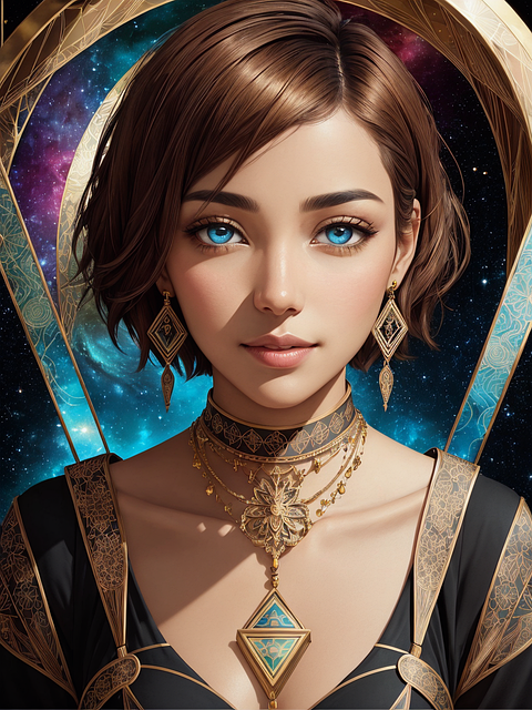 Free Woman Portrait illustration and picture