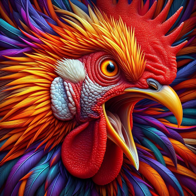 Download free HD stock image of Bird Chicken Free bird chicken fantasy illustration
