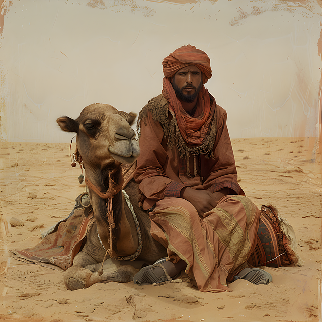 Free bedouin desert sand illustration