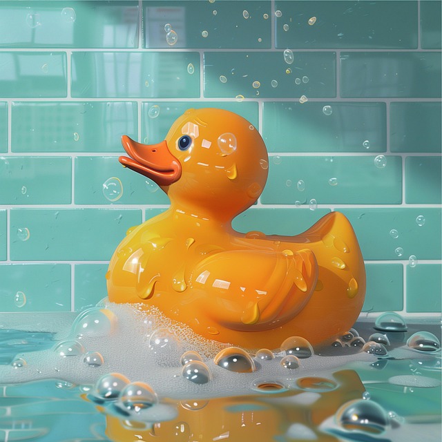 Free ai generated rubber duck bath illustration
