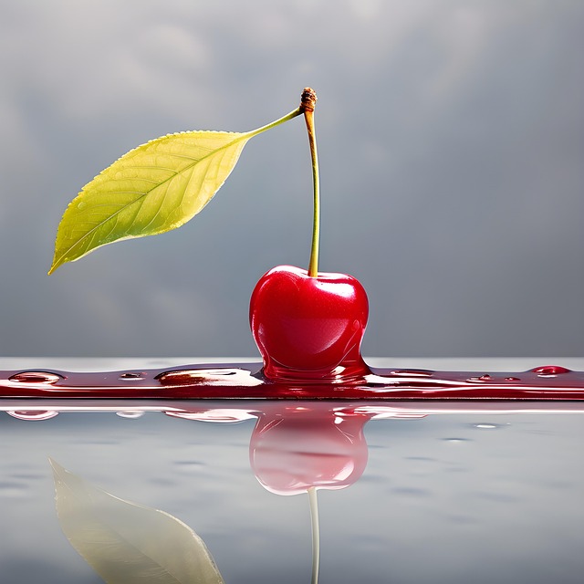 Free ai generated cherry fruit illustration
