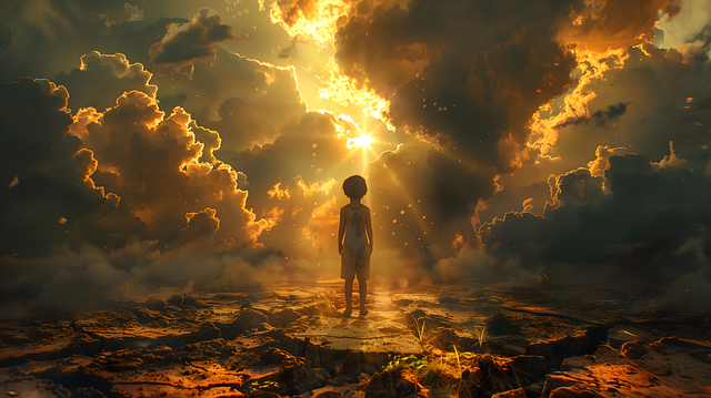 Free ai generated nature man illustration